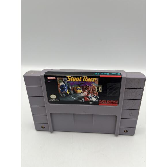 Stunt Race FX (Super Nintendo, 1994) Video Game Cartridge Only Tested Working - Picture 1 of 6